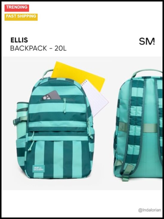 20L Medium Backpack for School with Padded Laptop Sleeve main image 6